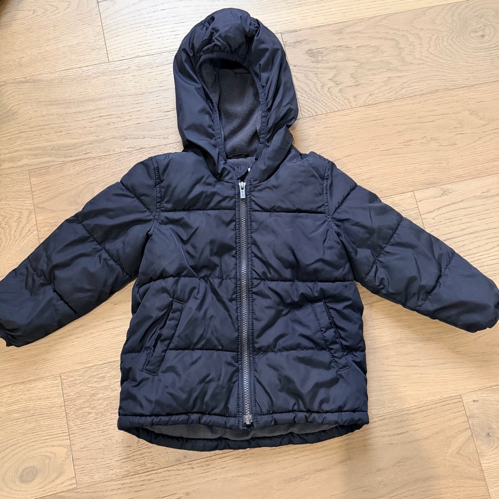Old Navy Navy Hooded Puffer Coat for Kids